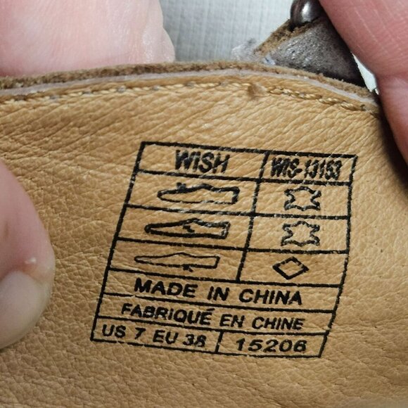 Taos WISH Women's Embroidered Mary Jane Flats Size‎ 7 US / 38 EU Taupe Suede - Picture 4 of 15